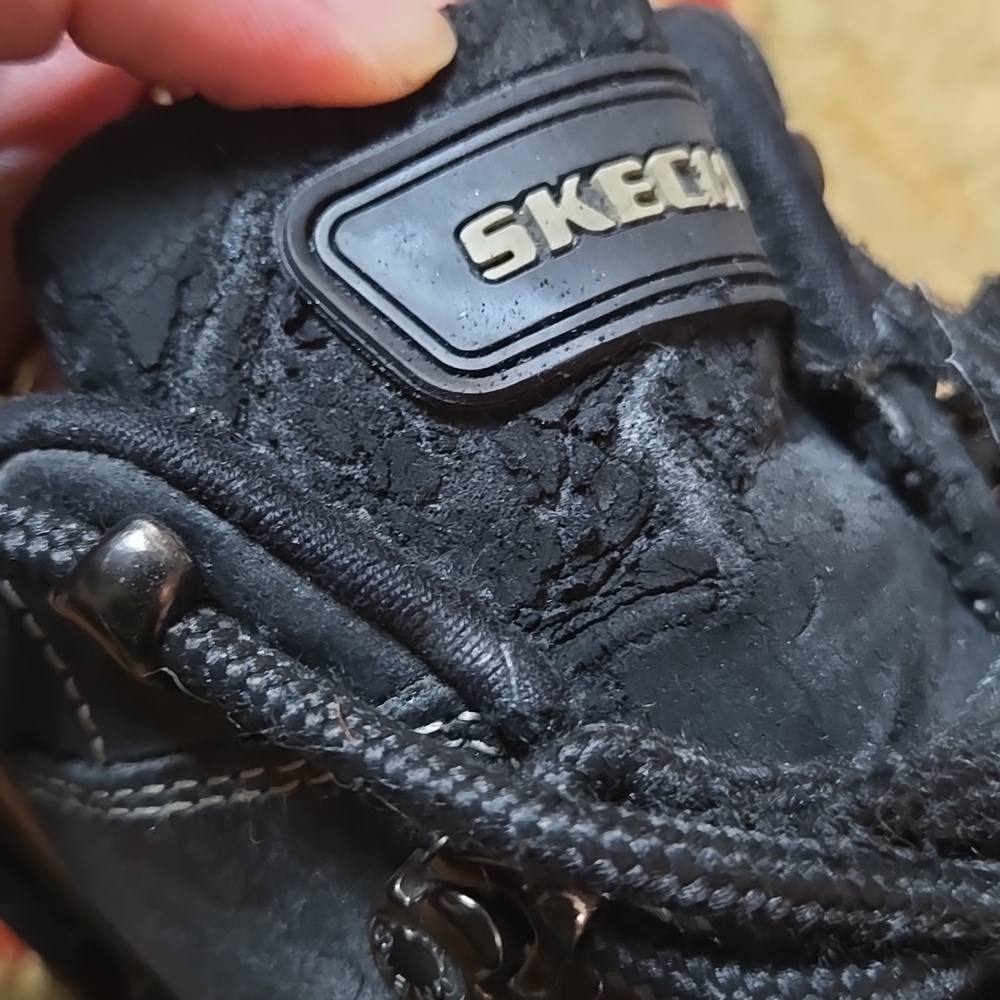 90s SKECHERS JAMMERS Chunky Black Platform Lace-Up Sneakers - Picture 7 of 8